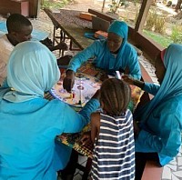 After school activity at MyFarm, The Gambia